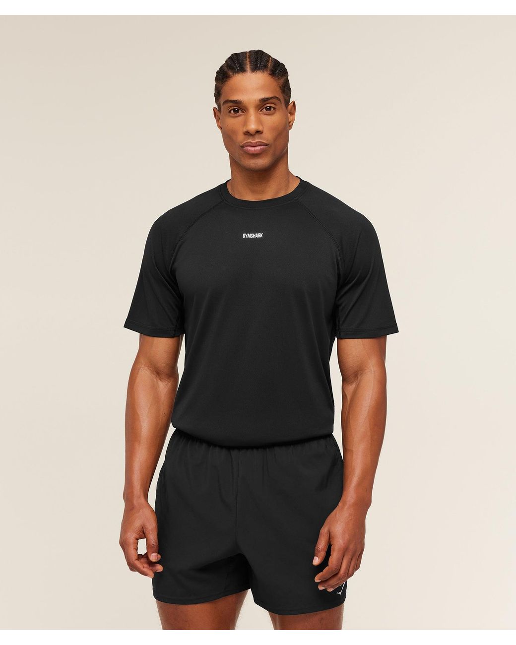 GYMSHARK Black Train T-Shirt for men