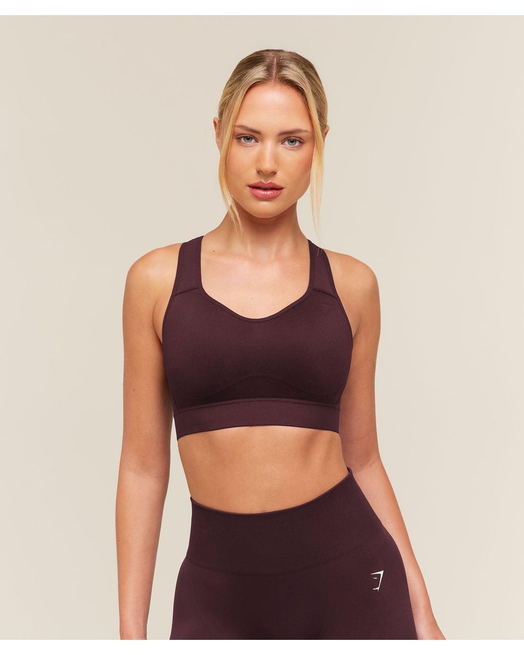 GYMSHARK Red Lightweight High Support Sports Bra