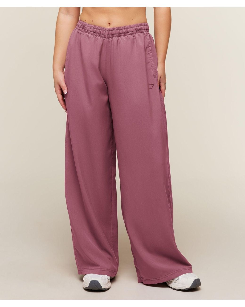 GYMSHARK Pink Power Washed Track Pants Short