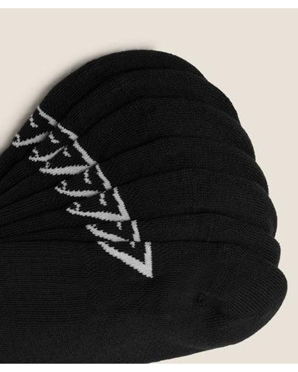 GYMSHARK Black Trainer Sock 6Pk