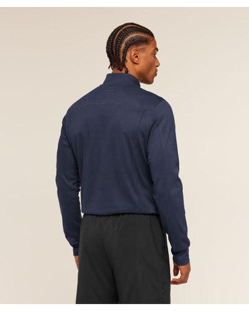 GYMSHARK Blue Off Duty 1/4 Zip for men