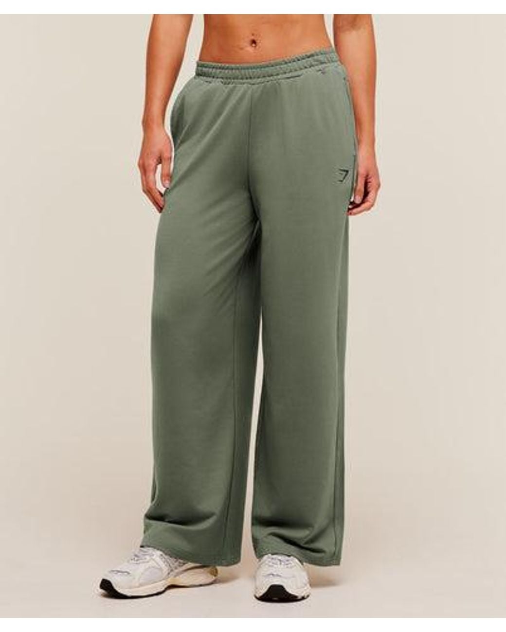 GYMSHARK Green Lifting Dipped Waistband Pants