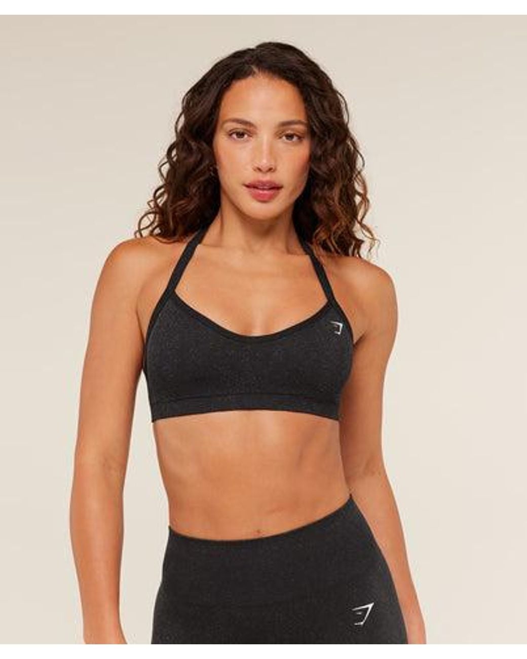 GYMSHARK Black Adapt Fleck Sports Bra