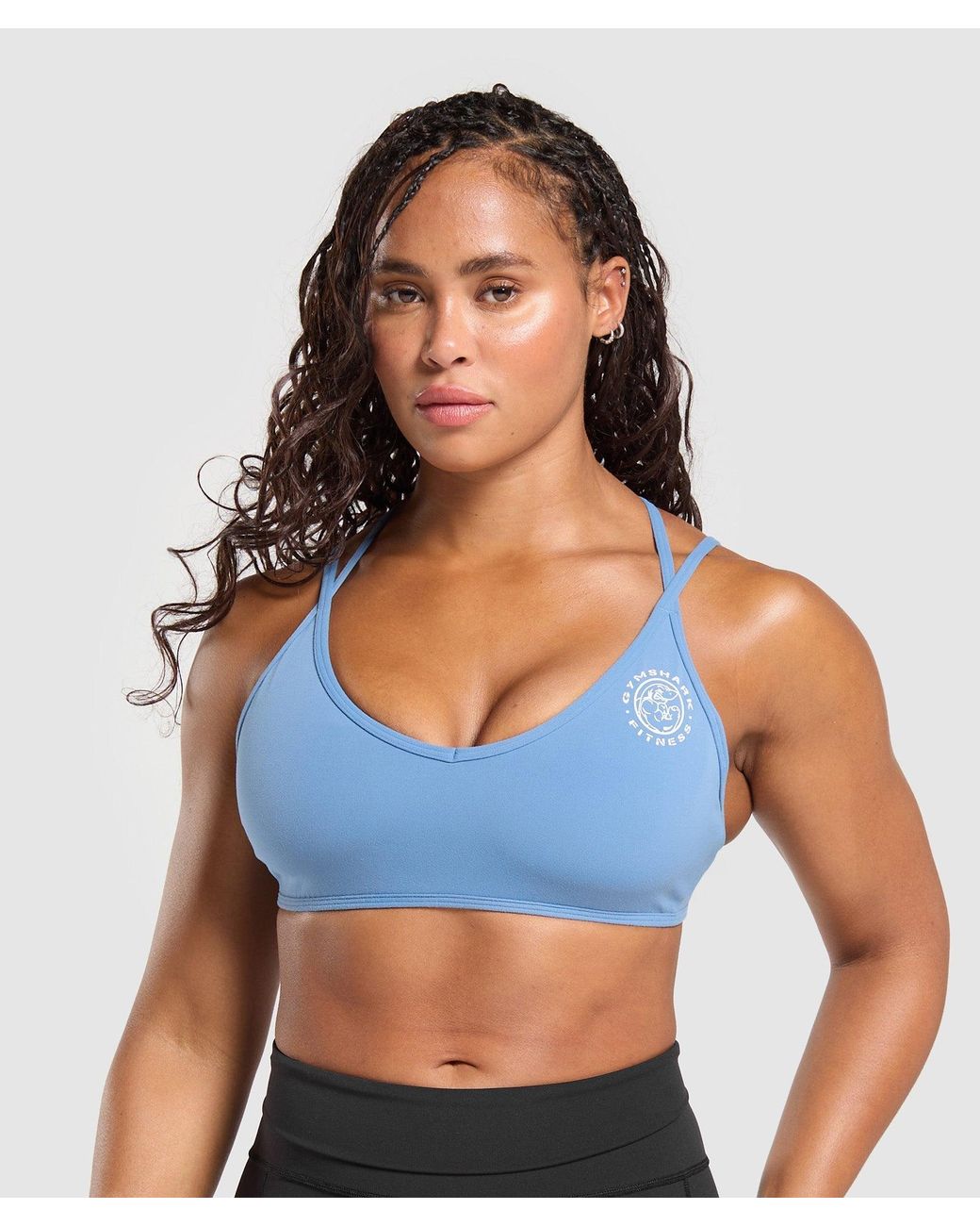 GYMSHARK Blue Legacy Bra
