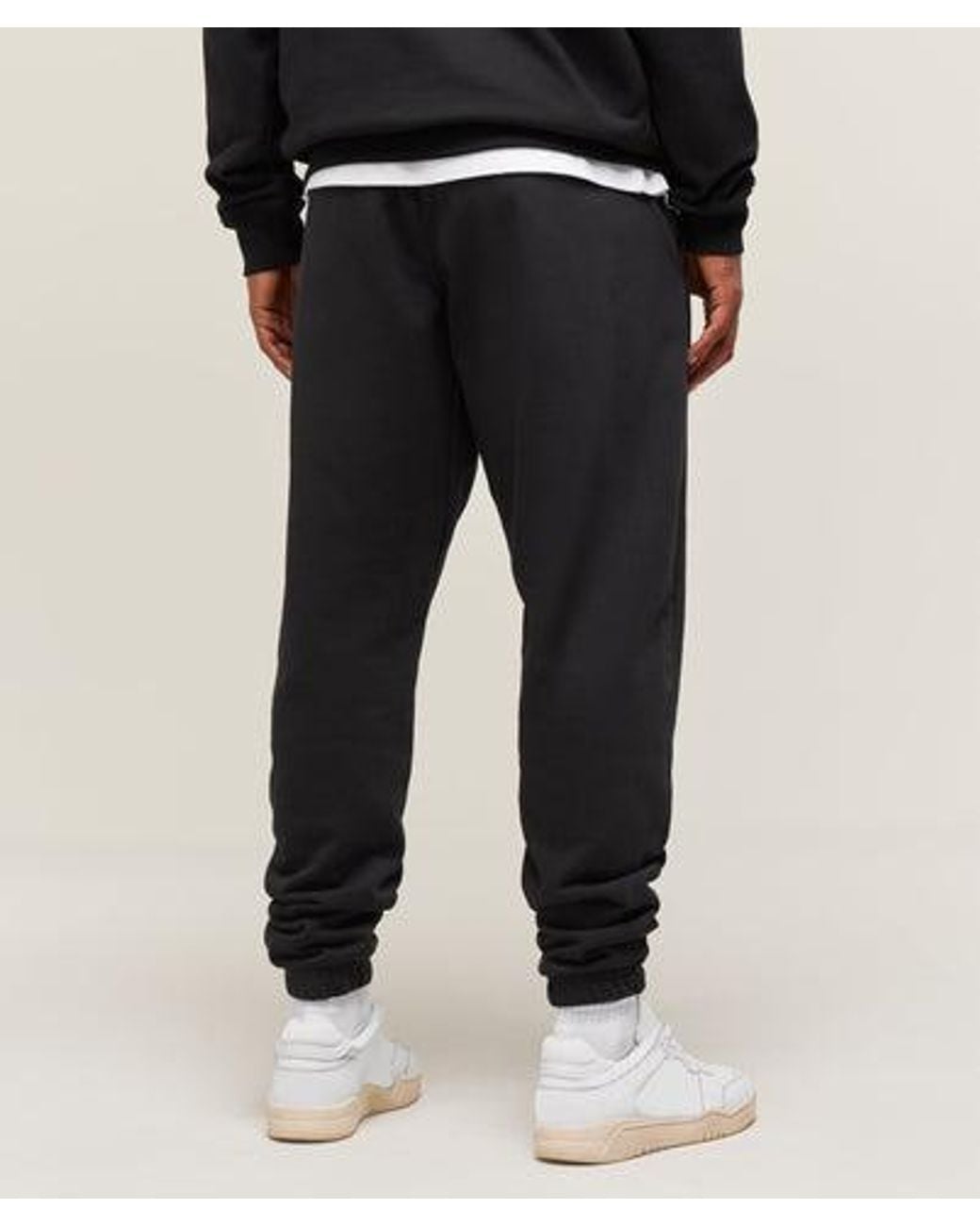 GYMSHARK Black Essential Oversized Joggers for men