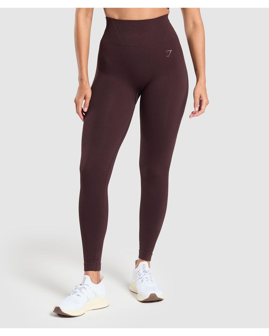 GYMSHARK Red Corset Seamless Leggings