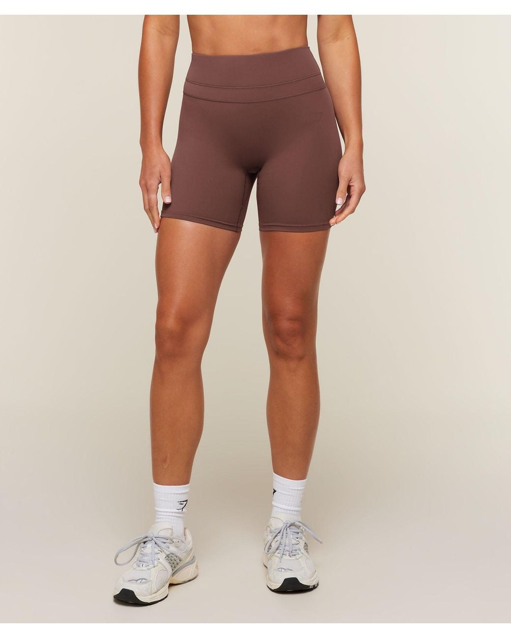 GYMSHARK Brown Whitney High-Rise Shorts