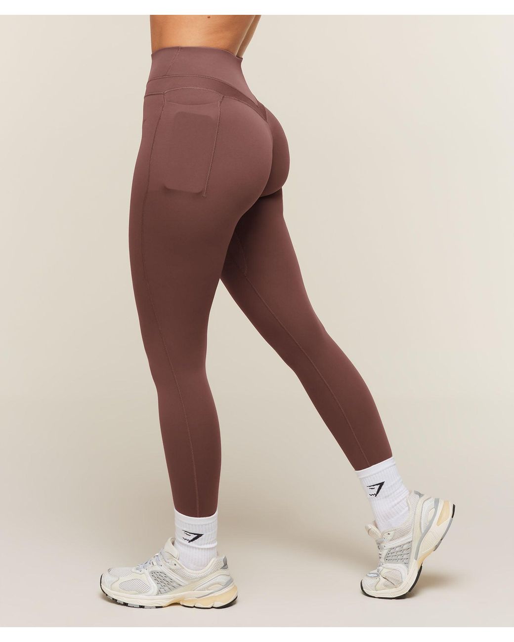 GYMSHARK Natural Whitney High-Rise Pocket Leggings