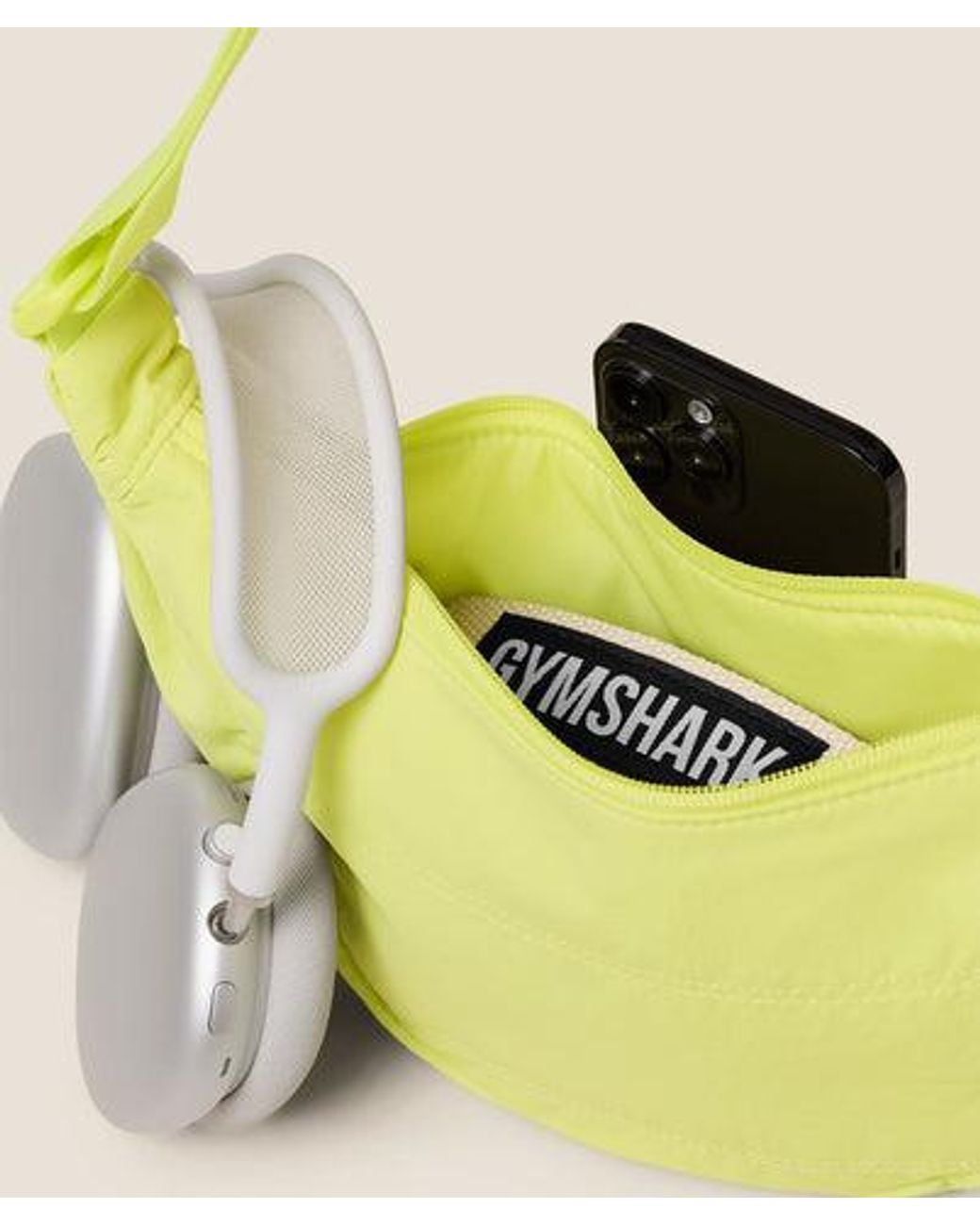 GYMSHARK Yellow Pleat Crossbody