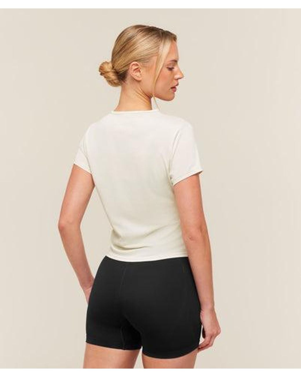 GYMSHARK Natural Washed Pastel Baby Tee
