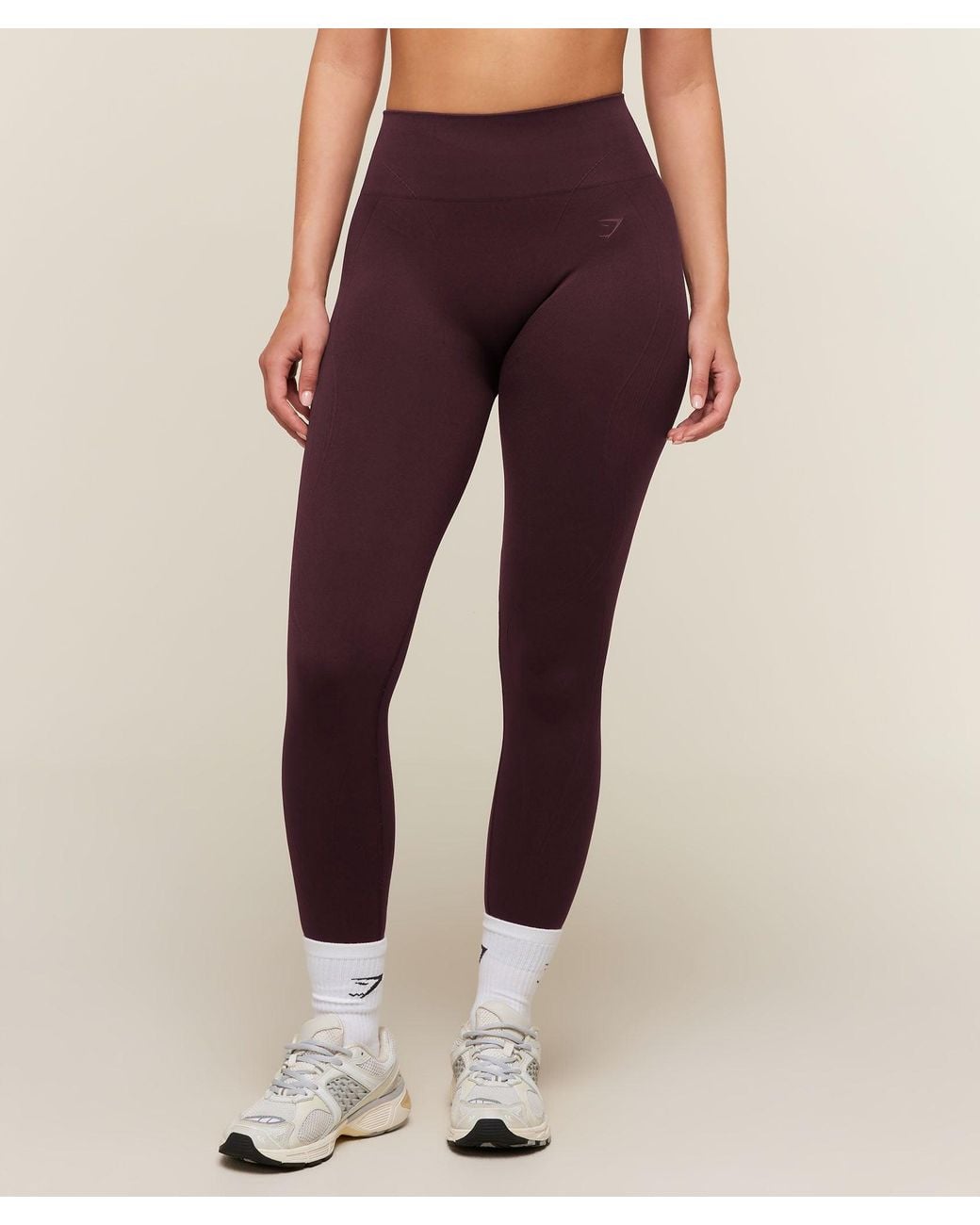 GYMSHARK Purple Poise Seamless Leggings