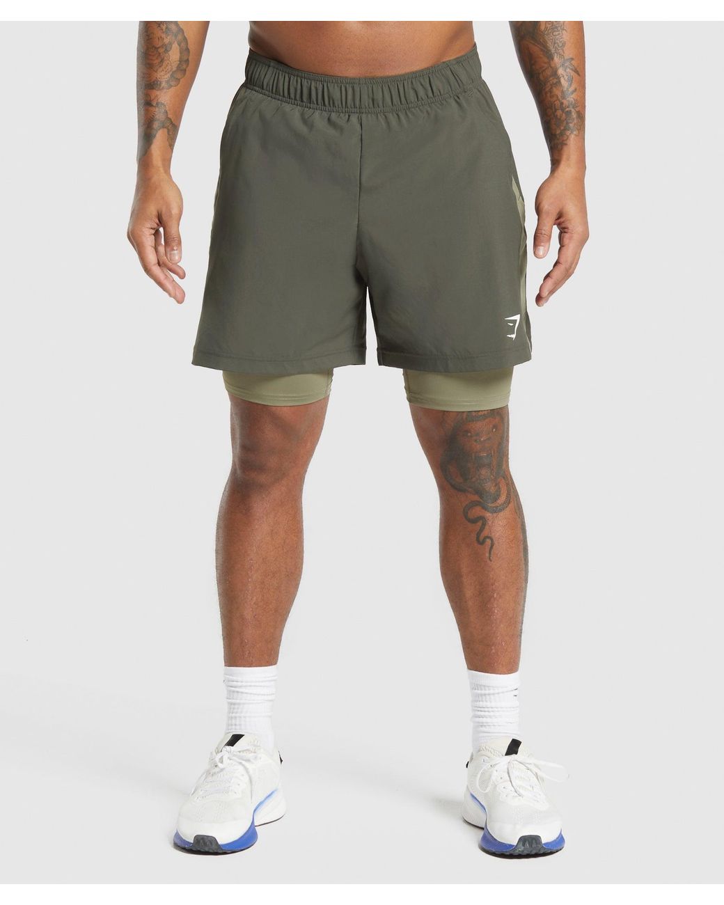 GYMSHARK Green Sport 7" 2 for men