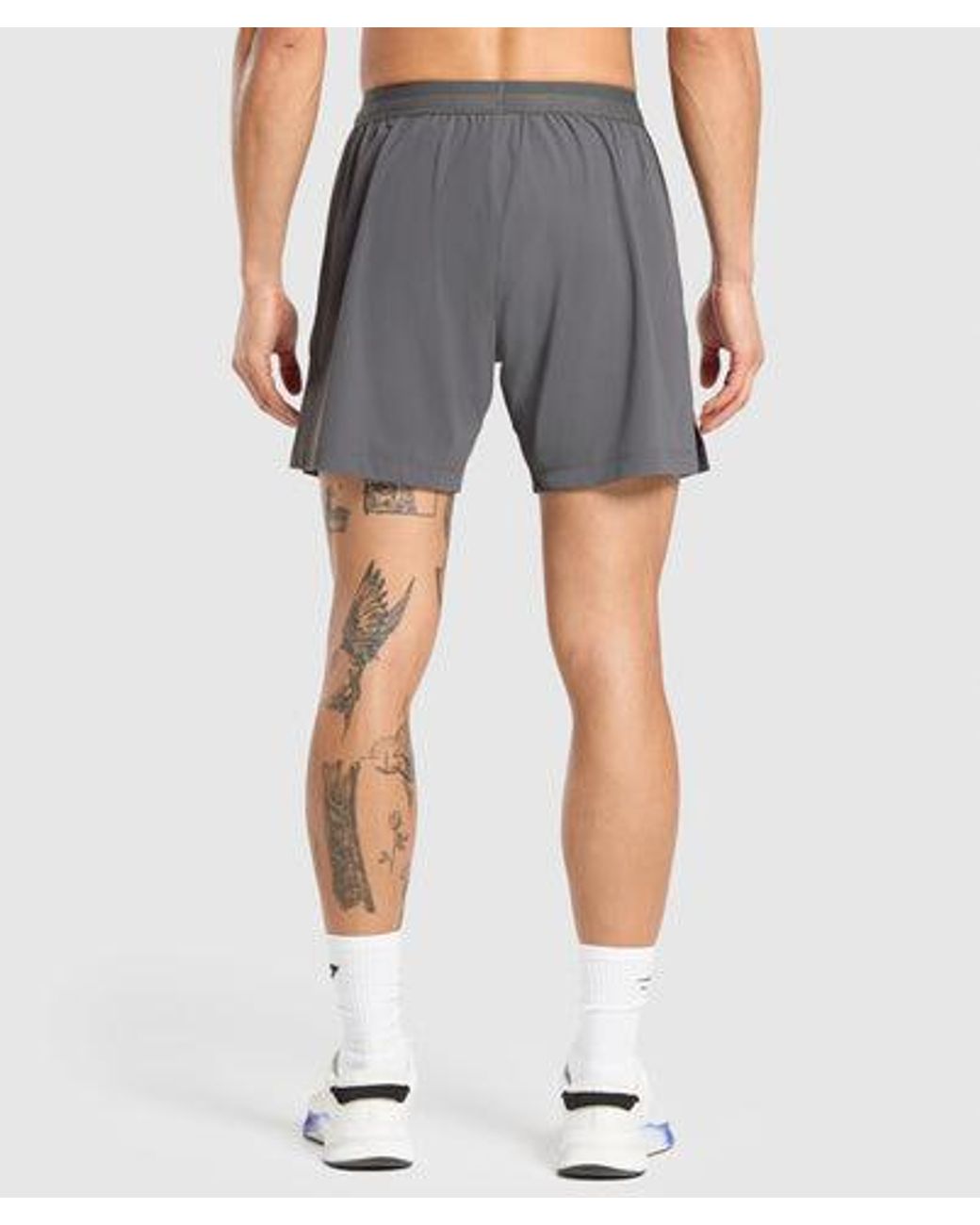 GYMSHARK Blue Studio 6" Shorts for men