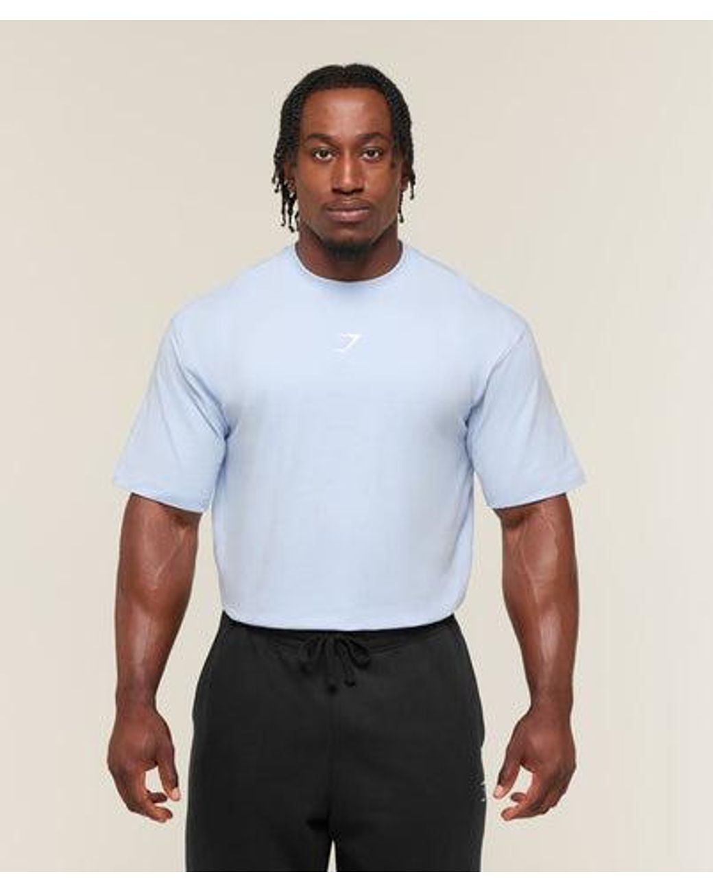 GYMSHARK White Power T-Shirt for men
