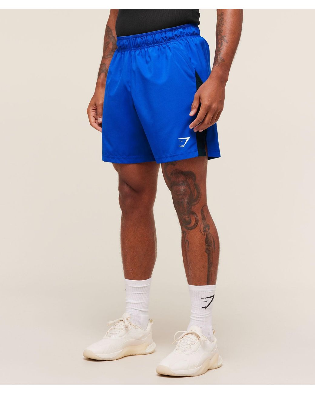 GYMSHARK Blue Sport 7" Shorts for men