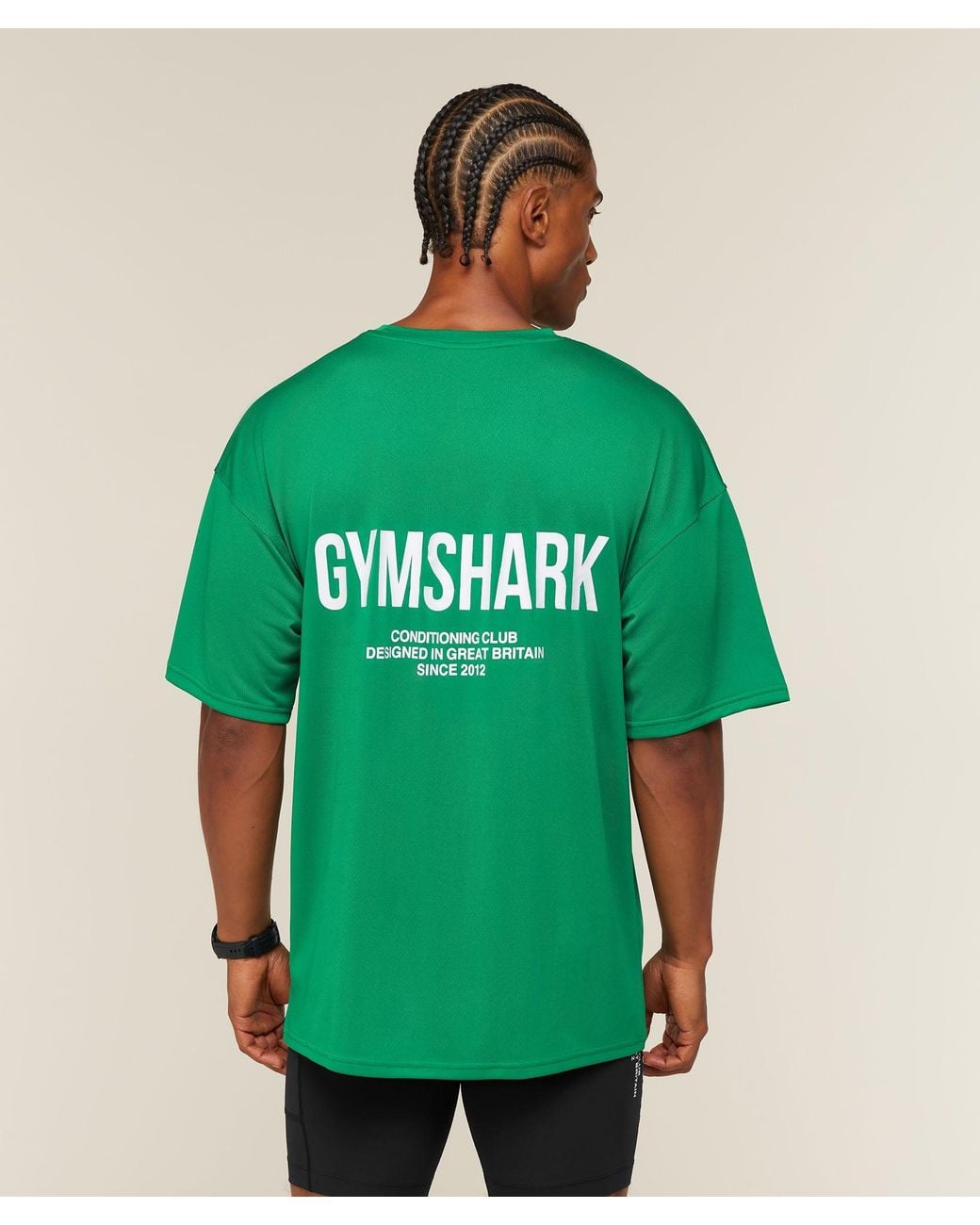 GYMSHARK Green Conditioning Club Oversized T-Shirt for men