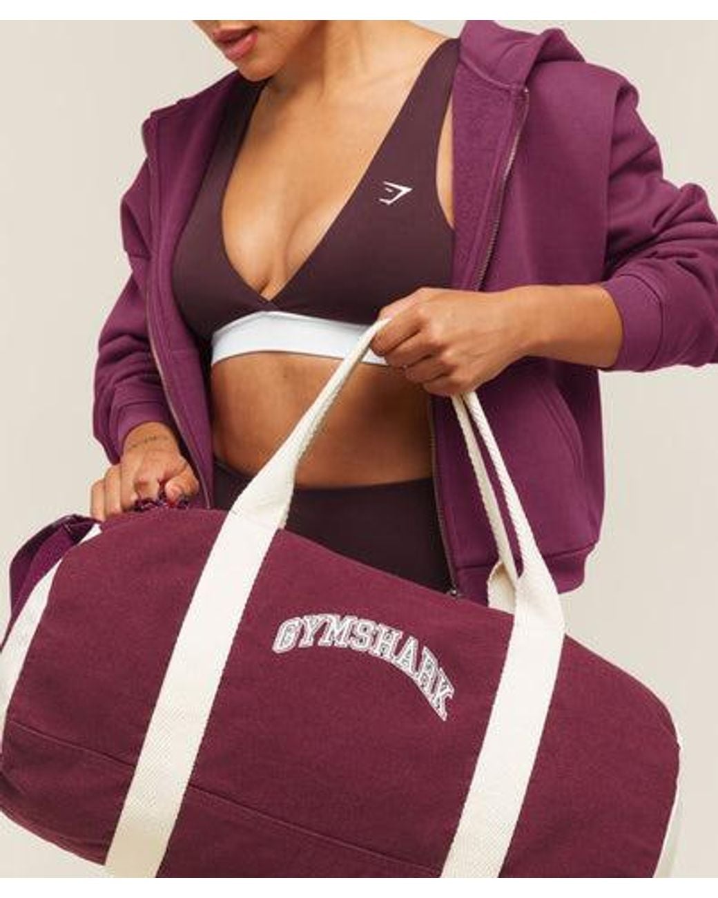 GYMSHARK Red Essentials Duffle Bag