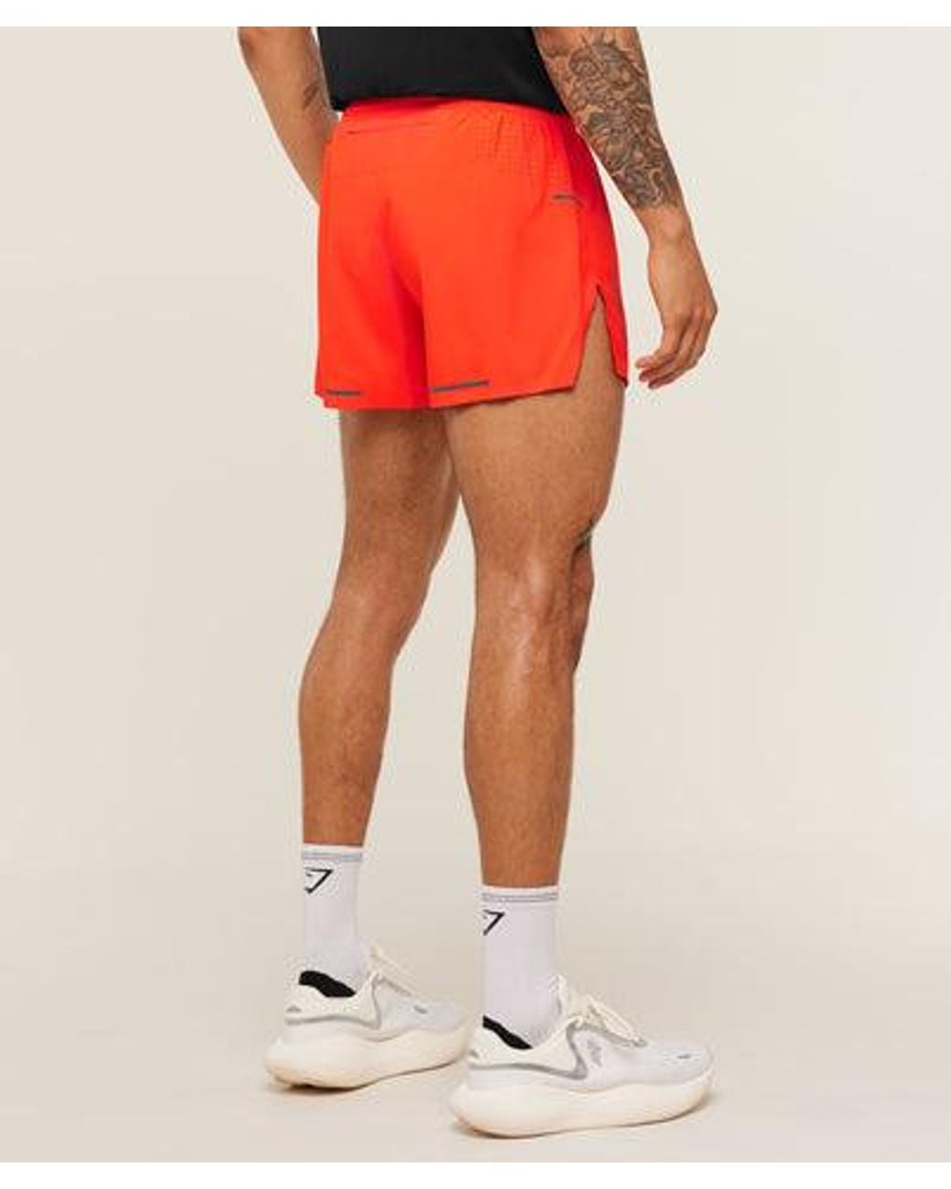 GYMSHARK Orange Running Elite Race 5" Short for men