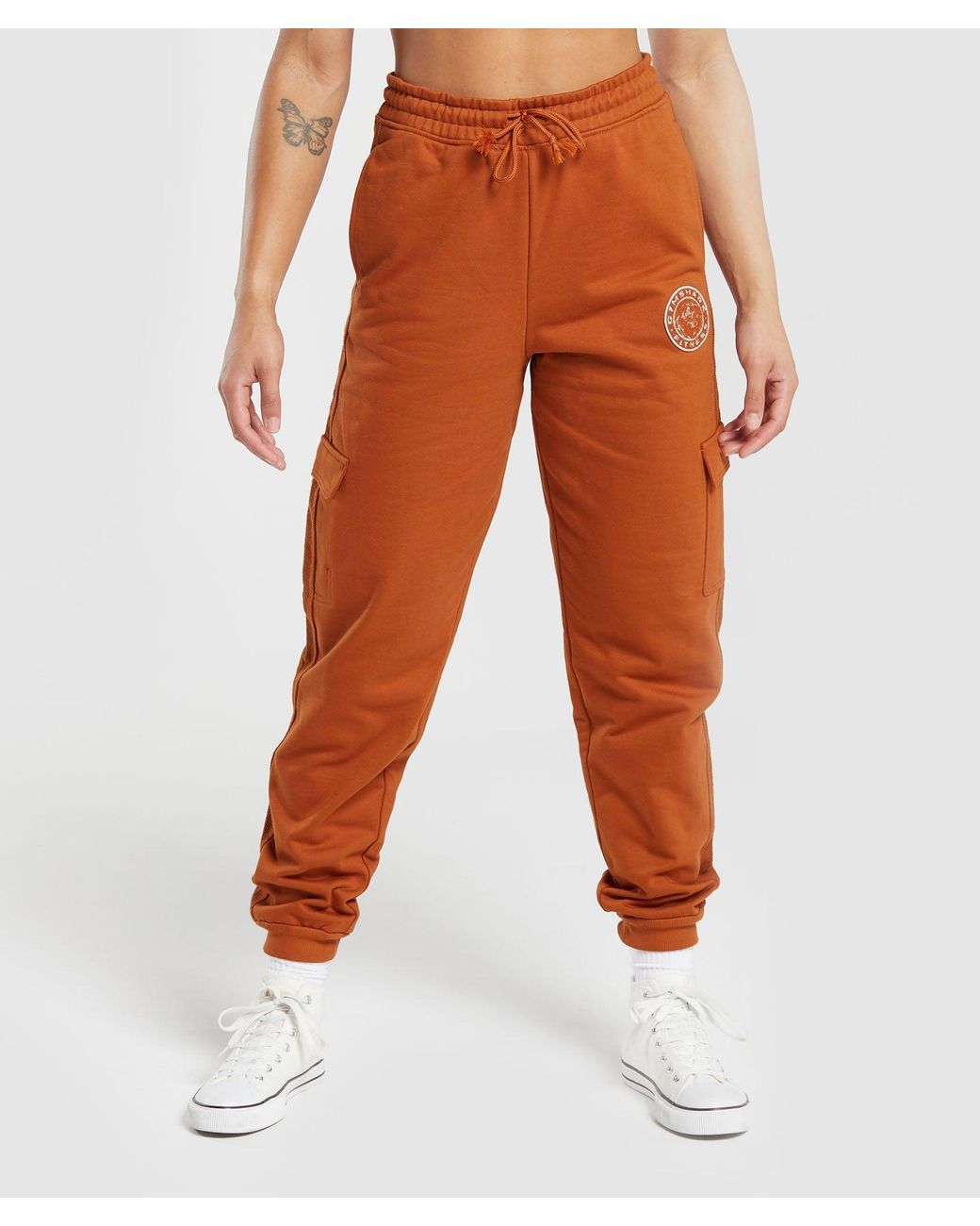 GYMSHARK Orange Legacy Joggers