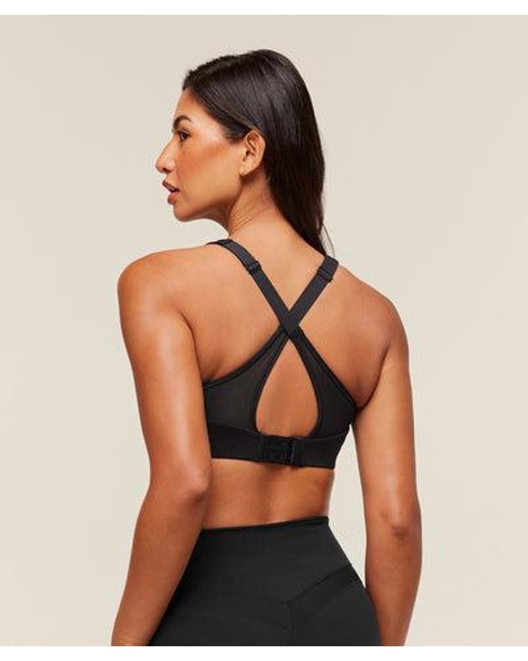 GYMSHARK Black Alpha High Support Sports Bra