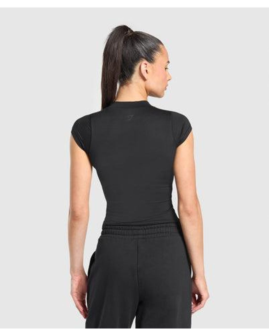GYMSHARK Black Supersoft T-Shirt