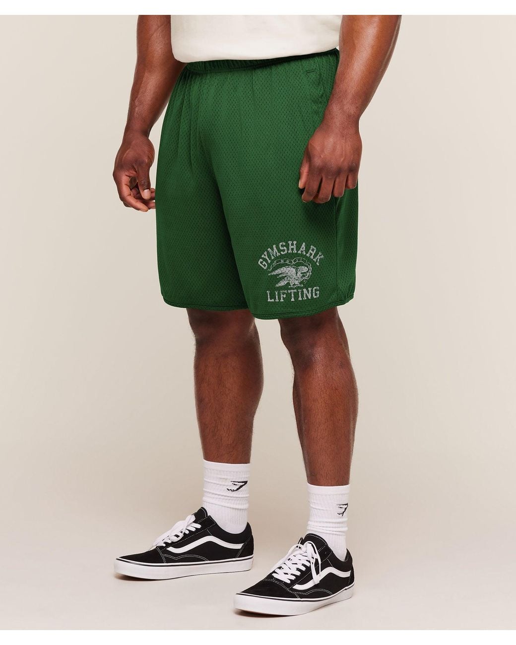 GYMSHARK Green Collective Mesh Shorts for men