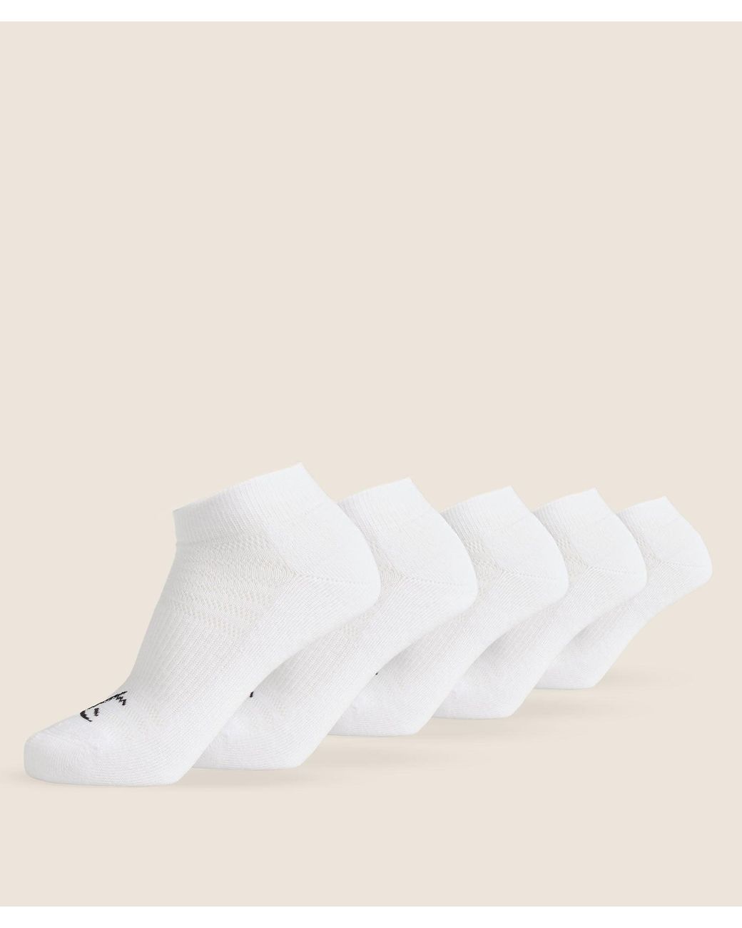 GYMSHARK Natural Trainer Sock 5Pk
