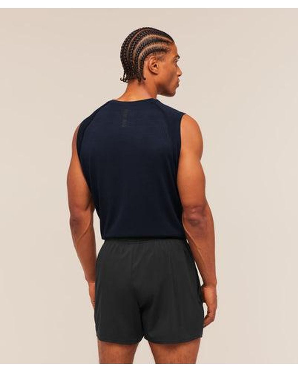 GYMSHARK Blue Versatile Seamless Tank for men
