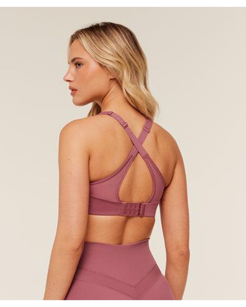 GYMSHARK Red Alpha High Support Sports Bra