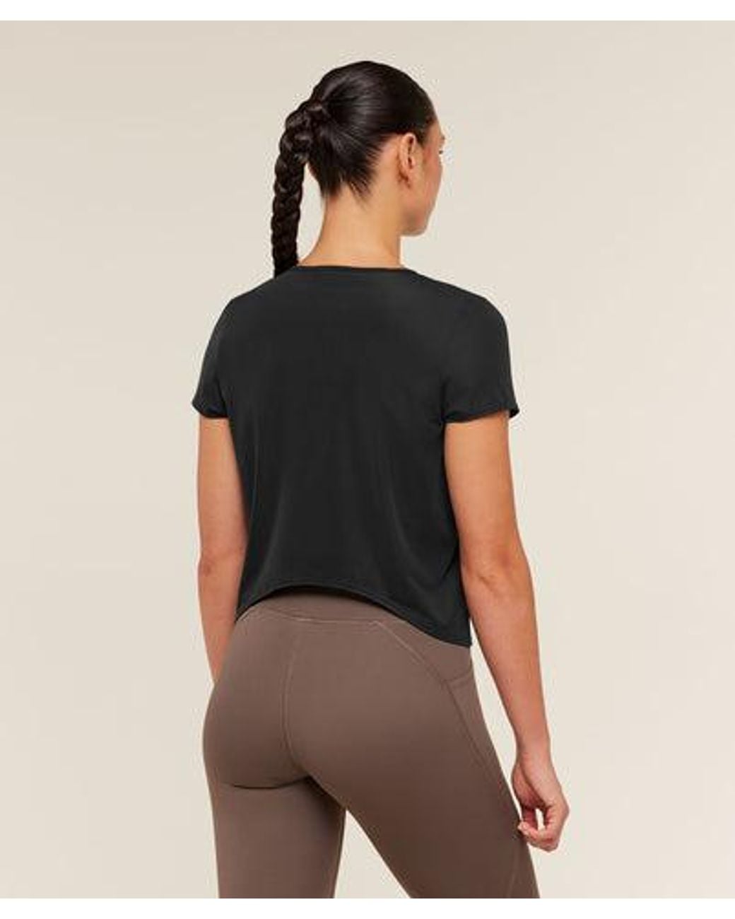 GYMSHARK Black Running Short Sleeve T-Shirt