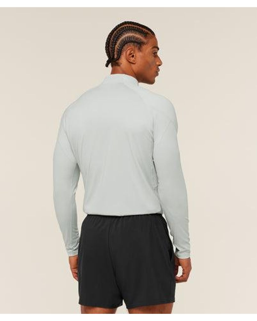 GYMSHARK White Performance 1/4 Zip for men