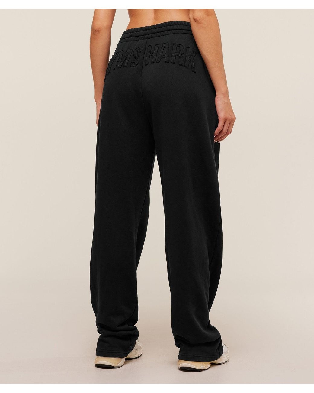 GYMSHARK Black Power Washed Joggers