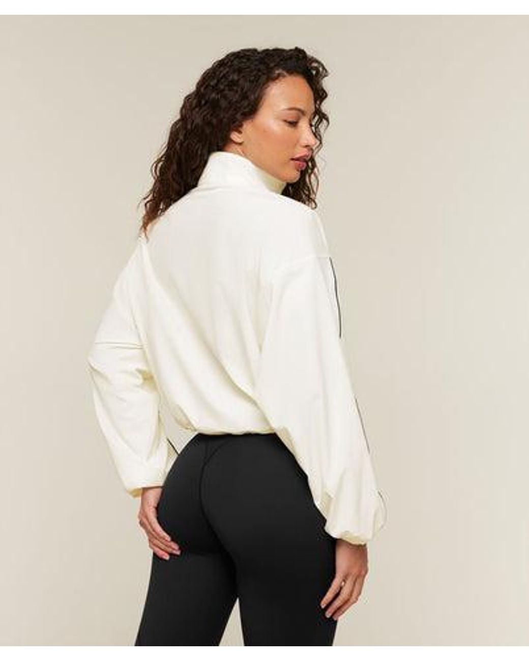 GYMSHARK White Track Jacket