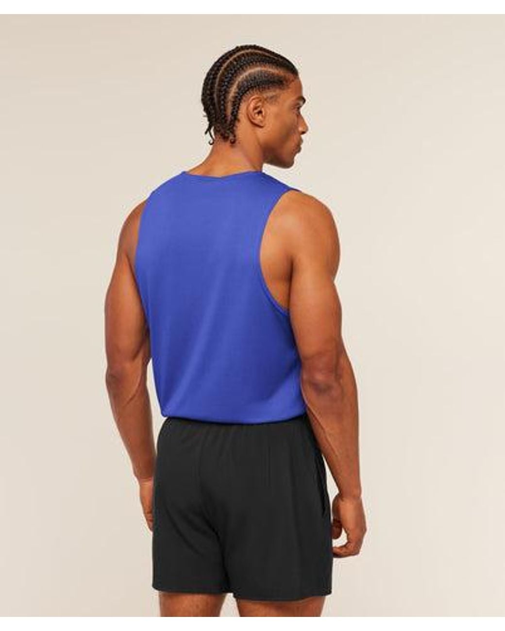 GYMSHARK Blue Arrival Tank for men
