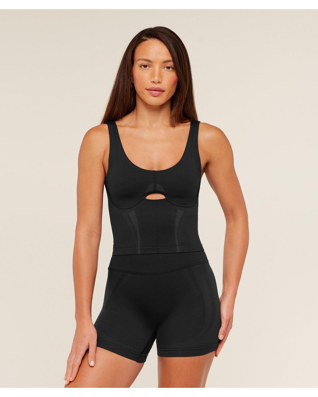GYMSHARK Black Weekend Seamless Tank Top