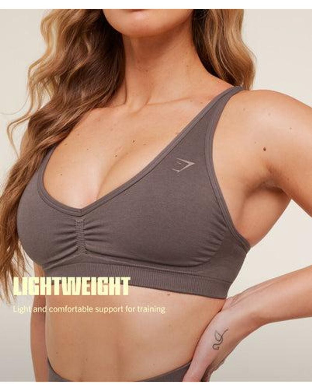 GYMSHARK Red Lift Seamless Sports Bra