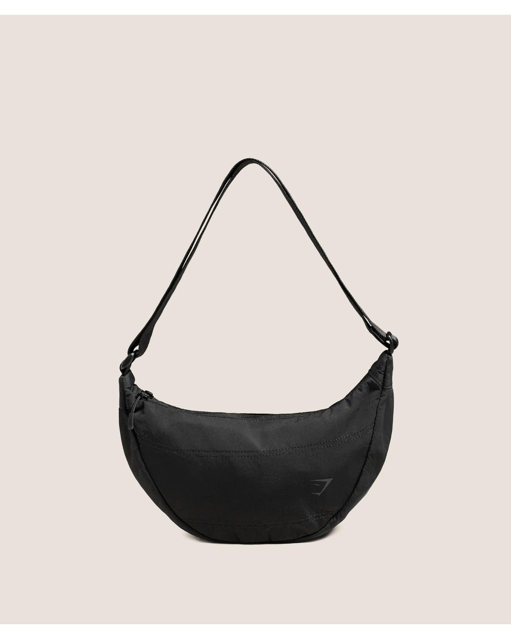 GYMSHARK Black Pleat Crossbody