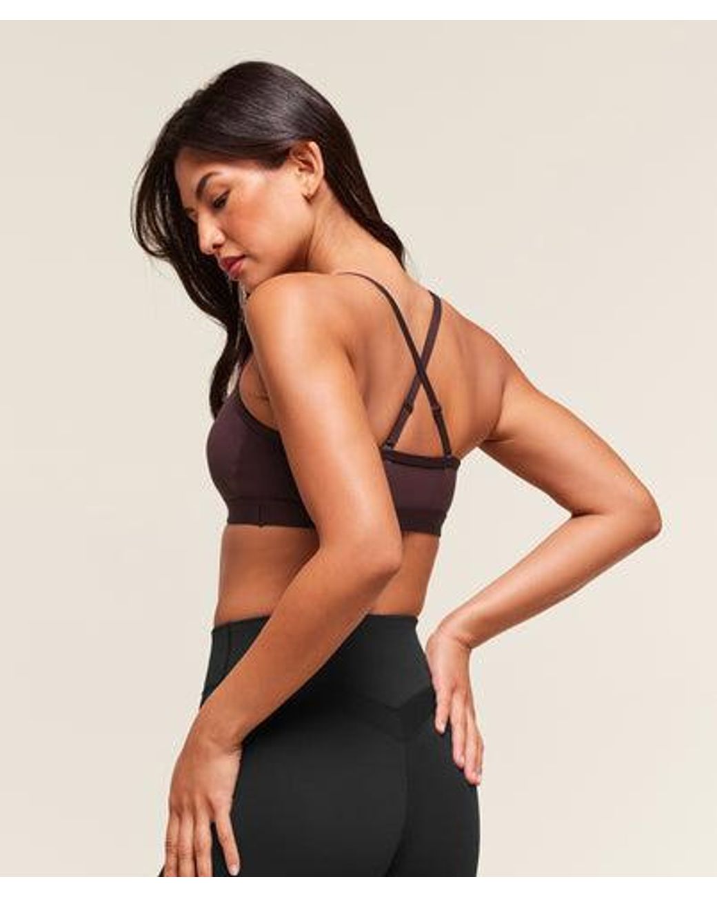 GYMSHARK Red Ruched Sports Bra