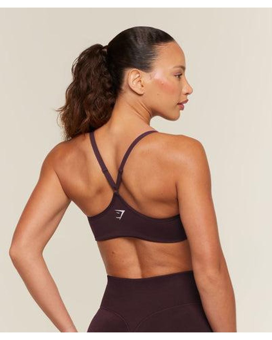 GYMSHARK Black Relay Seamless Light Support Sports Bra