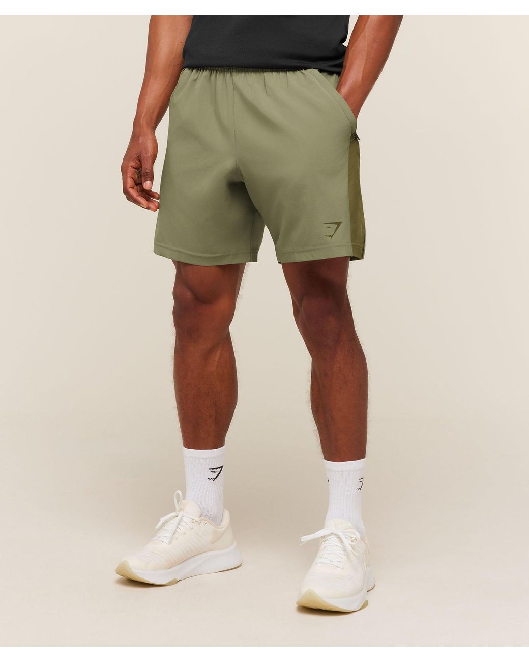 GYMSHARK Green Sport 7" Shorts for men