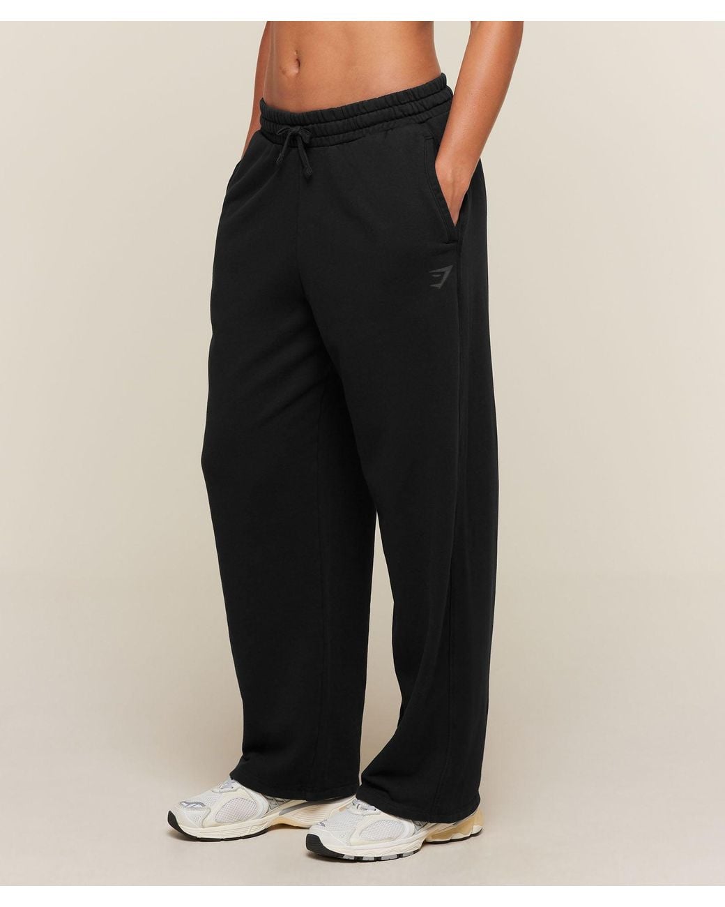 GYMSHARK Black Power Straight Leg Pants