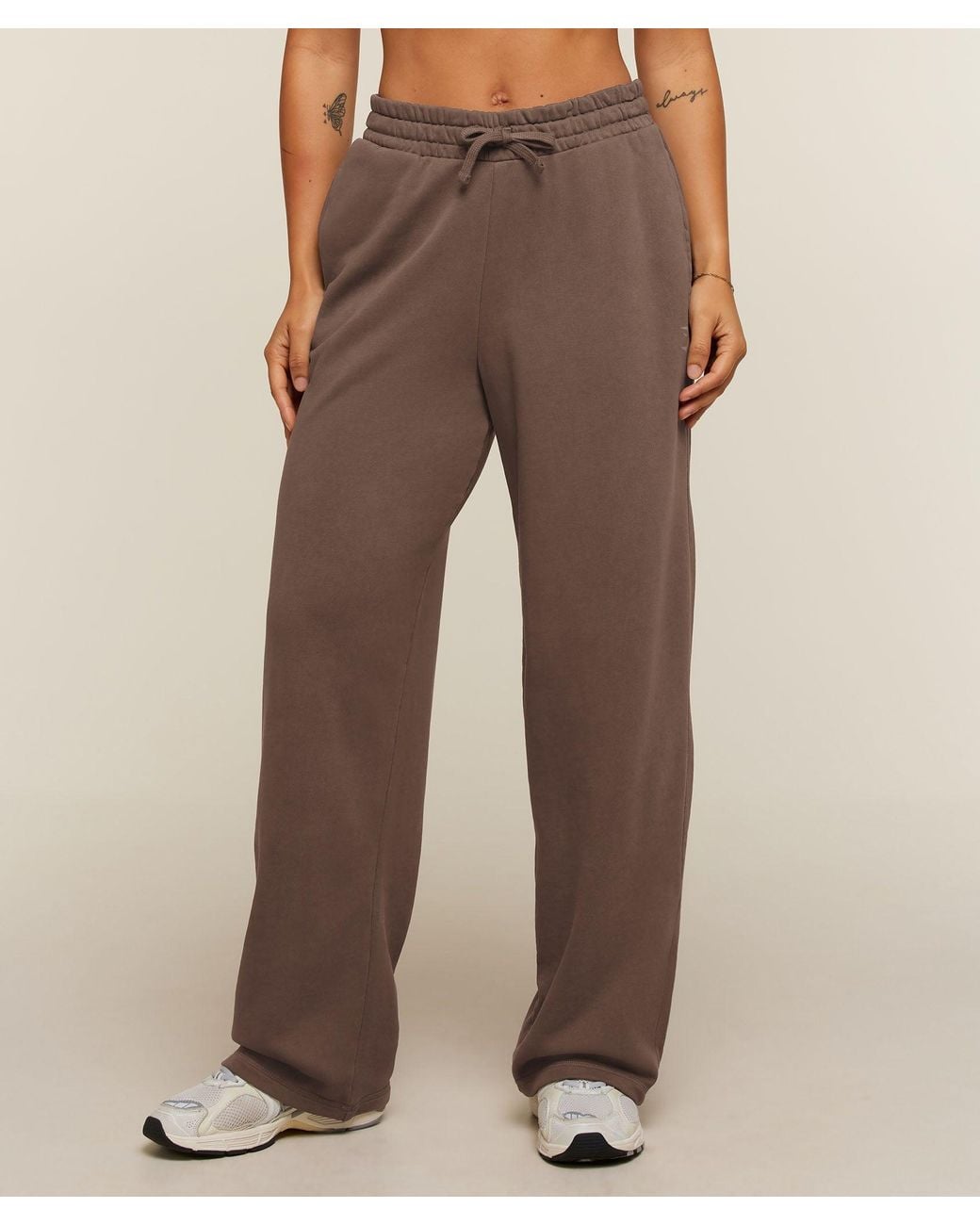 GYMSHARK Brown Power Straight Leg Pants