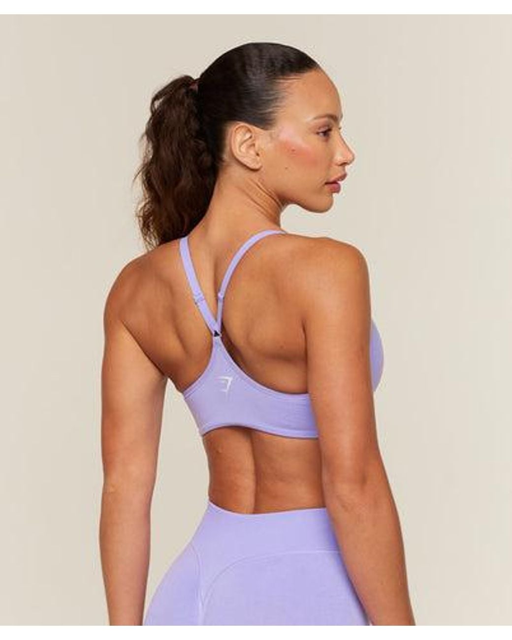 GYMSHARK Blue Relay Seamless Light Support Sports Bra