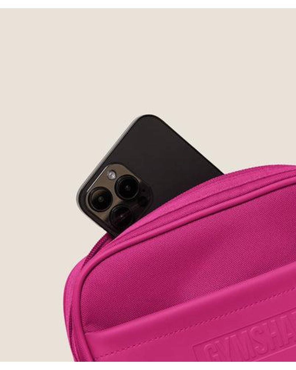 GYMSHARK Pink Everyday Camera Bag