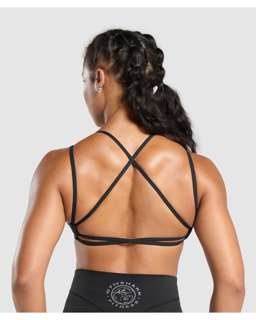 GYMSHARK Black Legacy Bra