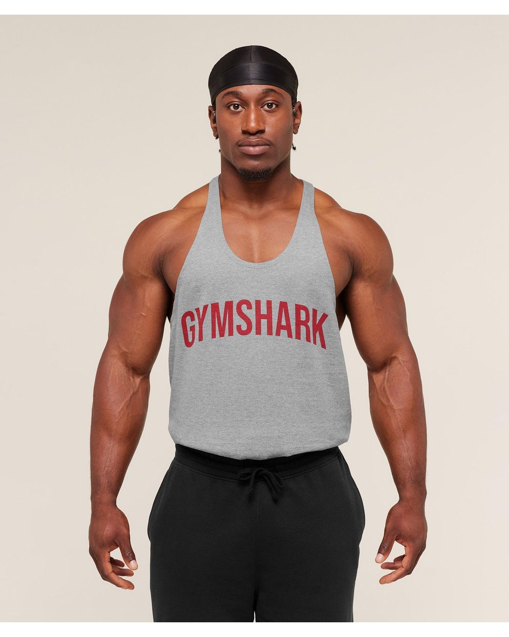 GYMSHARK Gray Power Stringer for men