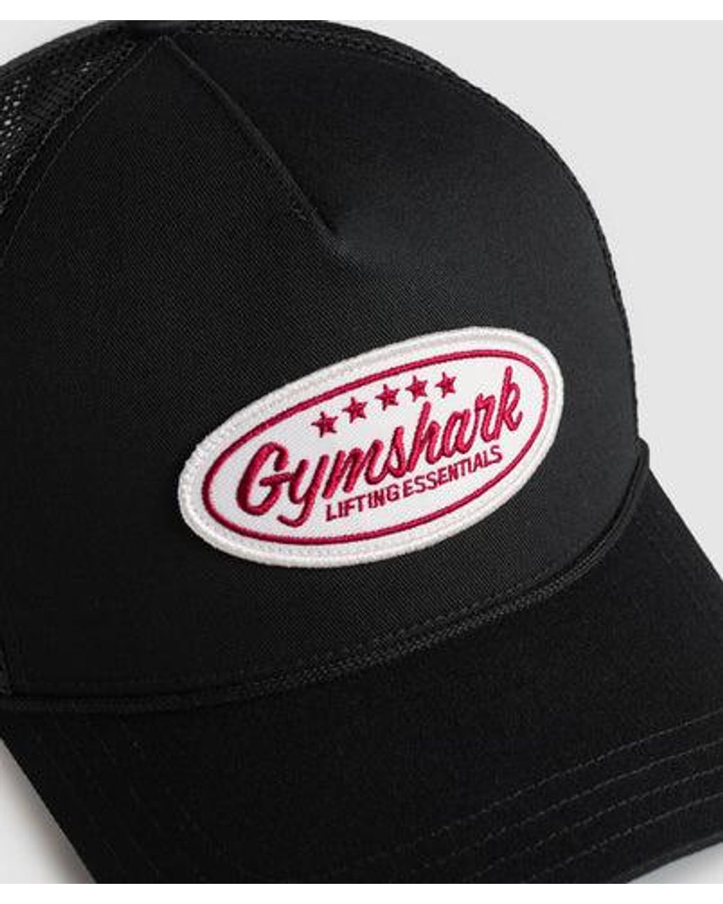 GYMSHARK Black Trucker Cap