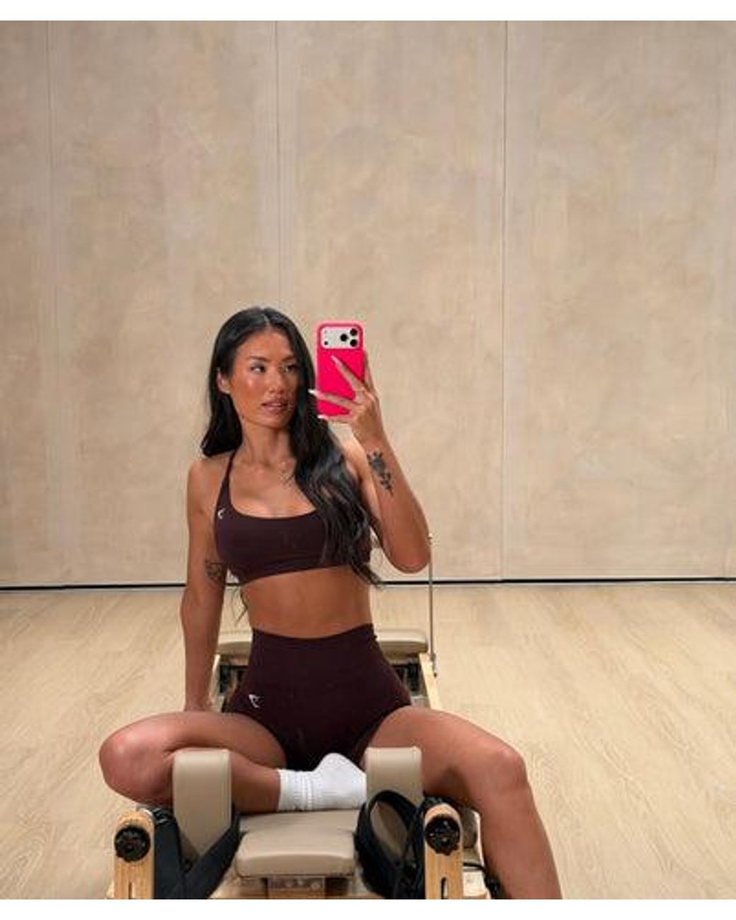 GYMSHARK Red Everyday Seamless Racerback Sports Bra