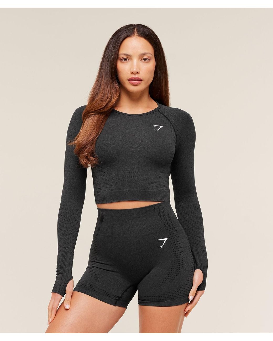GYMSHARK Black Vital Crop Top