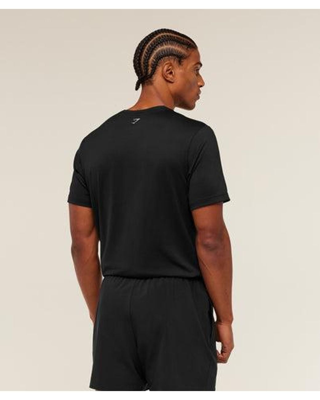GYMSHARK Black Built For More T-Shirt for men